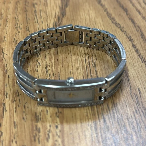 Ladies Movado Watch Esperanza M.O.P Rectangle Dial Diamond Bezel 84 H5 1400 S